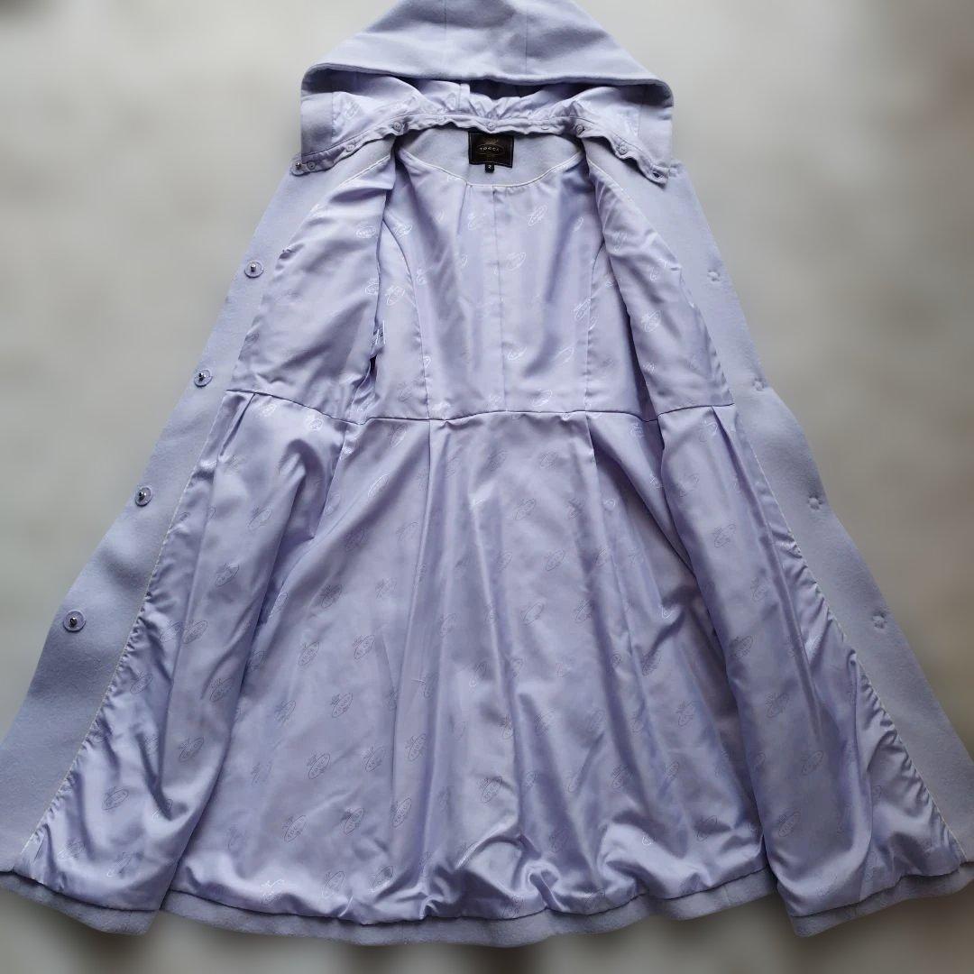 近年♡美品✨トッカ VENUS コート 2way フード着脱 ライラック 2/M
