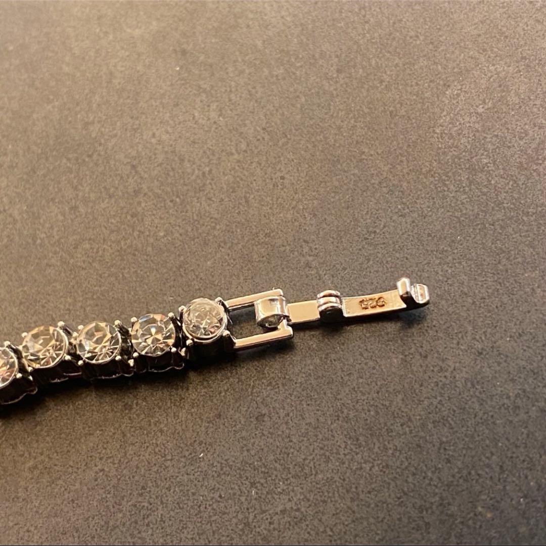 SILVER925 GLITTER TENNIS NECKLACE /シルバー