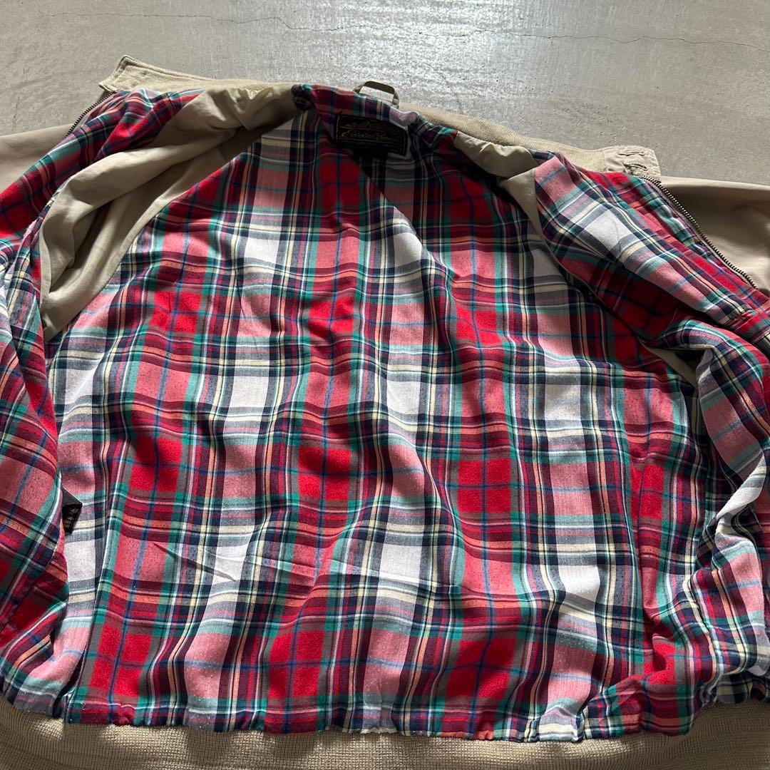 お*り様 80s黒タグUSA製 エディーバウアー スイングトップ ベージュ ラル
