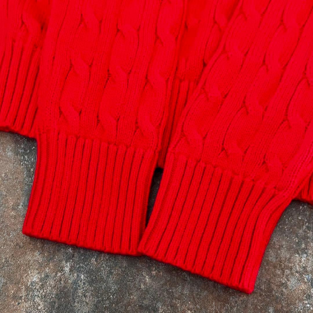 Polo Ralph Lauren ケーブルニット M 現行QRタグ