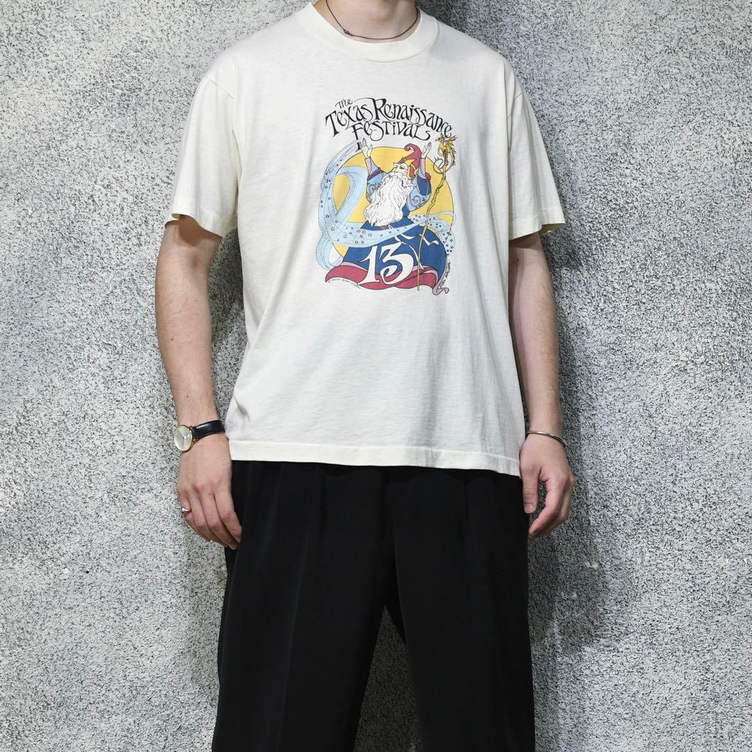 古着 86s USA製 シングルステッチ ルネサンスフェスティバル 記念Tシャツ