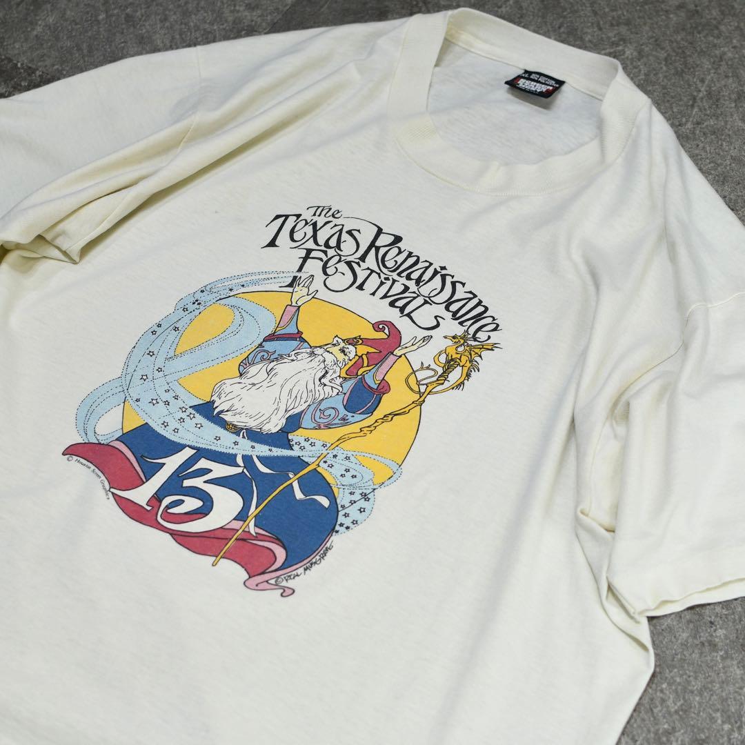 古着 86s USA製 シングルステッチ ルネサンスフェスティバル 記念Tシャツ