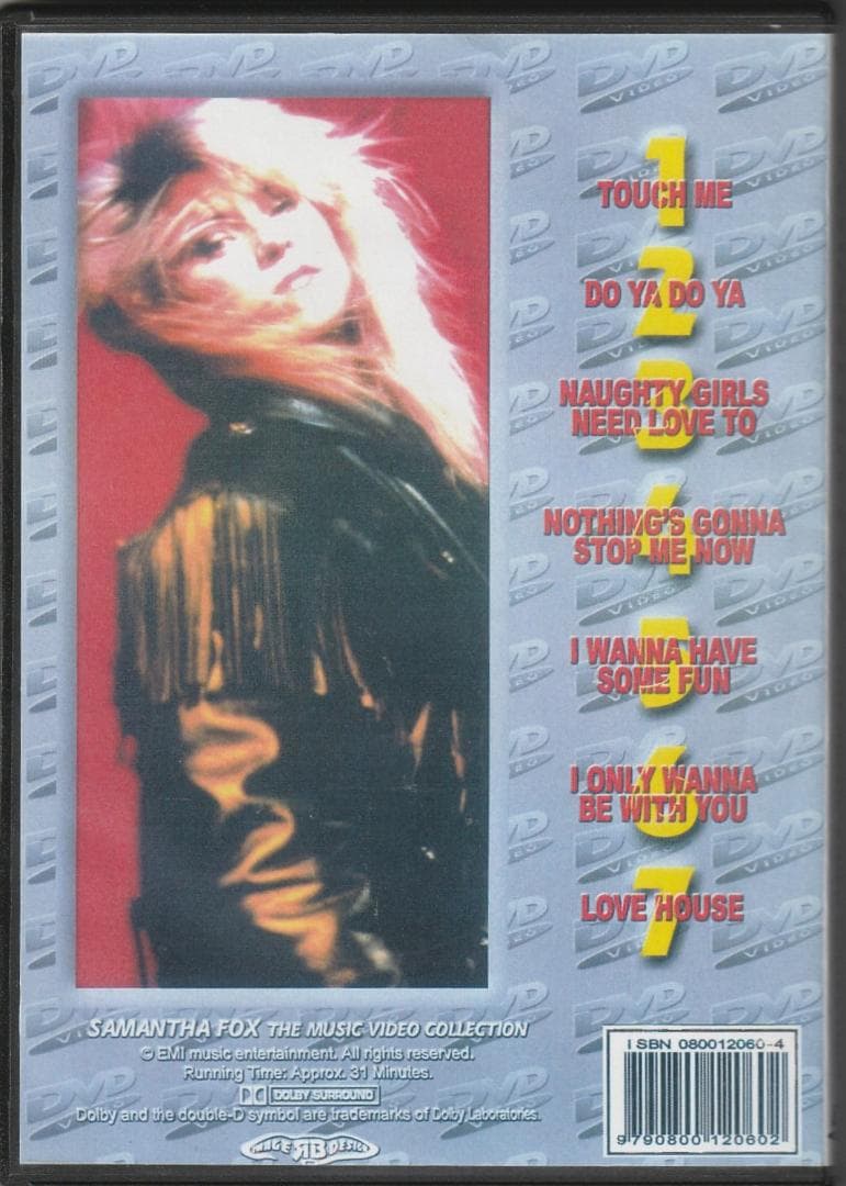 Samantha Fox　The Music Video Collection