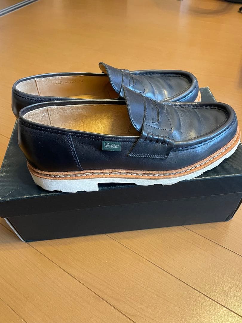 【値下げ中】Paraboot/パラブーツ/REIMS/UK7.5/ネイビー