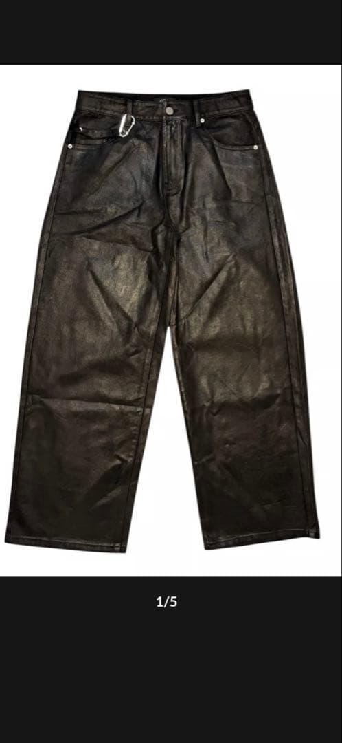 [GOAR.ARCHIVE ］STRAPPED OIL BAGGY PANTS