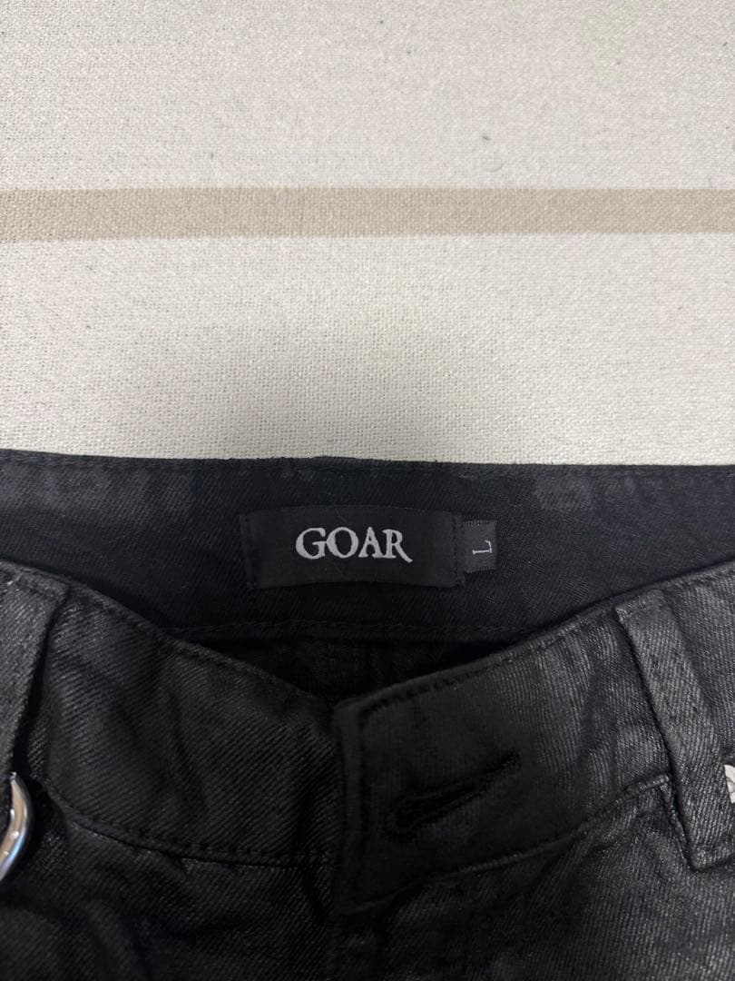 [GOAR.ARCHIVE ］STRAPPED OIL BAGGY PANTS