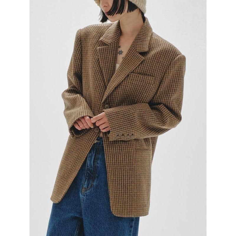 ジャケット・アウター TODAYFUL Wool100% CheckJacket