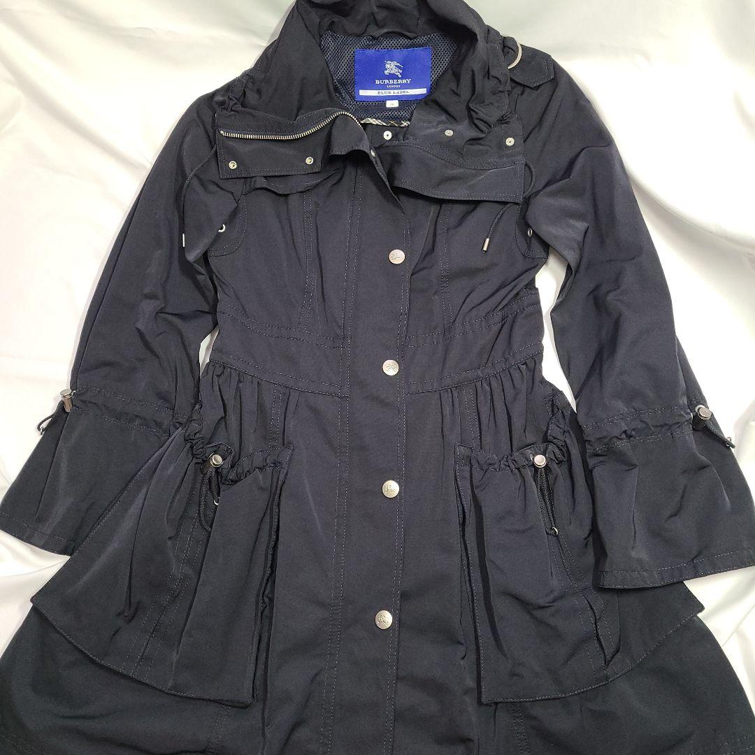 ホ*プ様 BURBERRY BLUE LABEL ブラックトレンチコート　ほぼ未