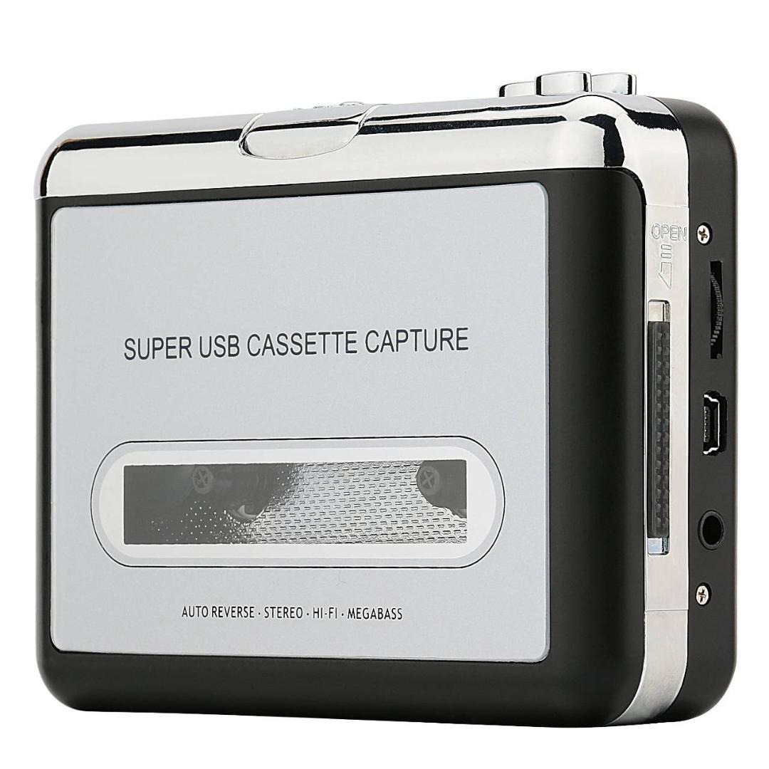 カセットテープをUSBに変換するプレーヤー オートリバース機能搭載