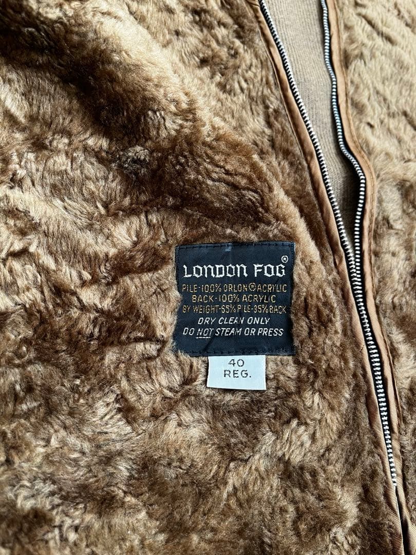 【極美品/2WAY】70s ロンドンフォグ ボアライナー付 スイングトップ 40