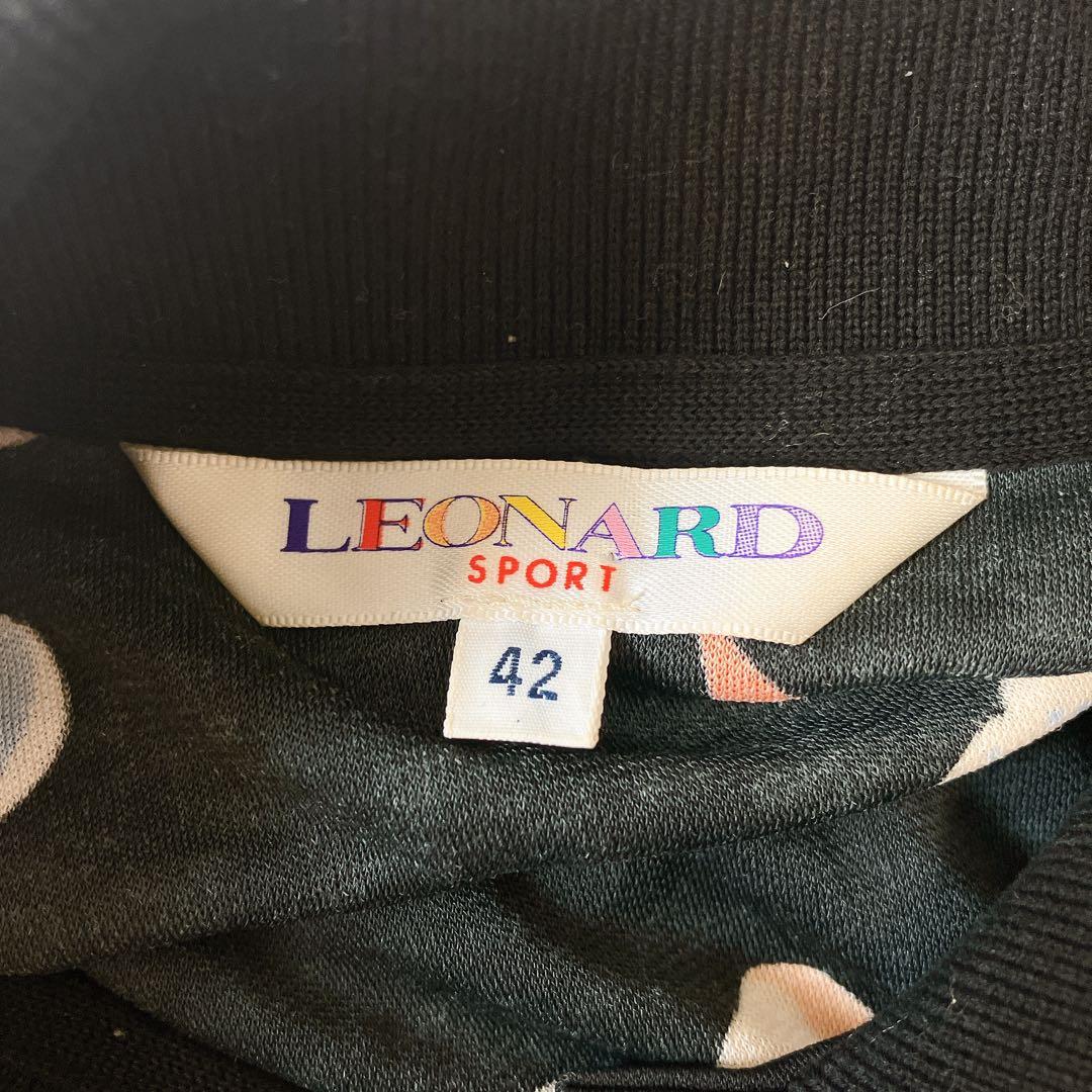 LEONARD レオナールスポーツ ポロシャツ 42 フルーツ柄 日本製