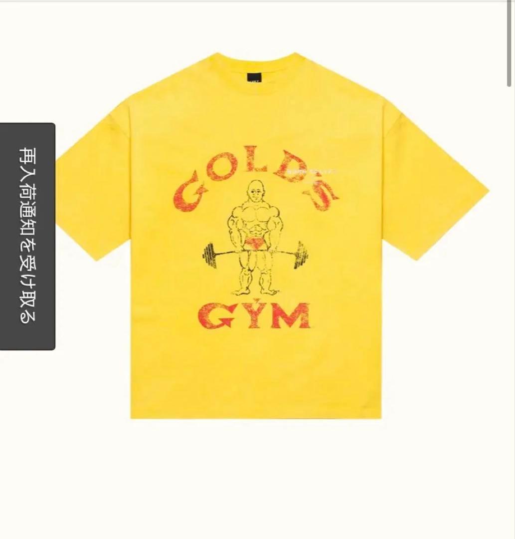 LYFT x GOLD'S GYM ビンテージロゴTシャツ イエロー　XL
