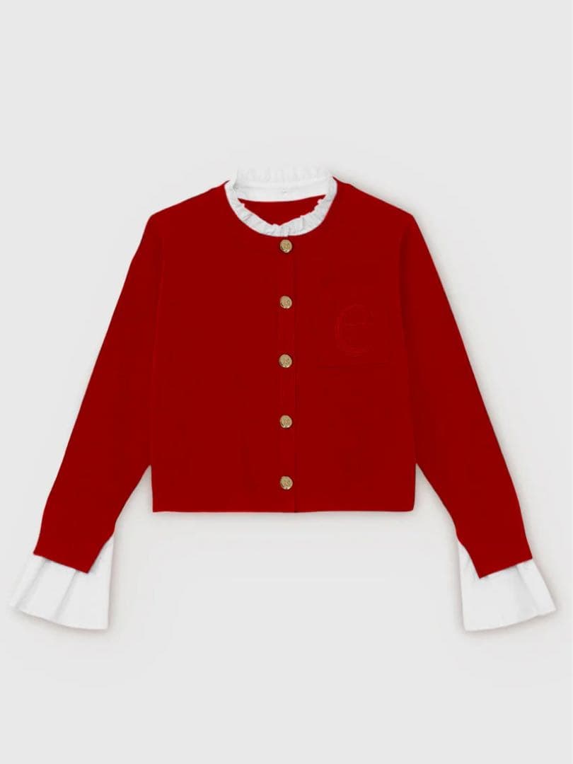 eimy istoire Attached collar カーディガン　RED