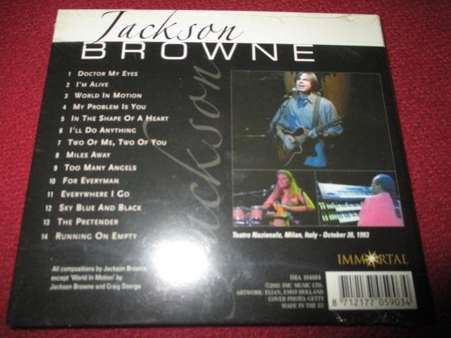 jackson browne live (RARE!!CD+DVD3点セット）