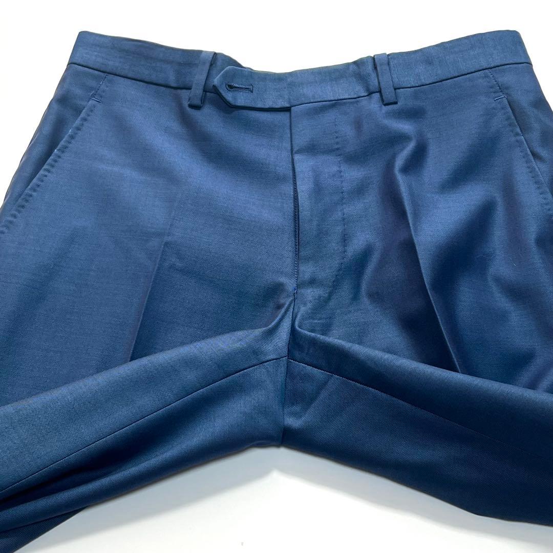 ドーメル アイコニック　DORMEUIL iconik　スーツセットアップ　青