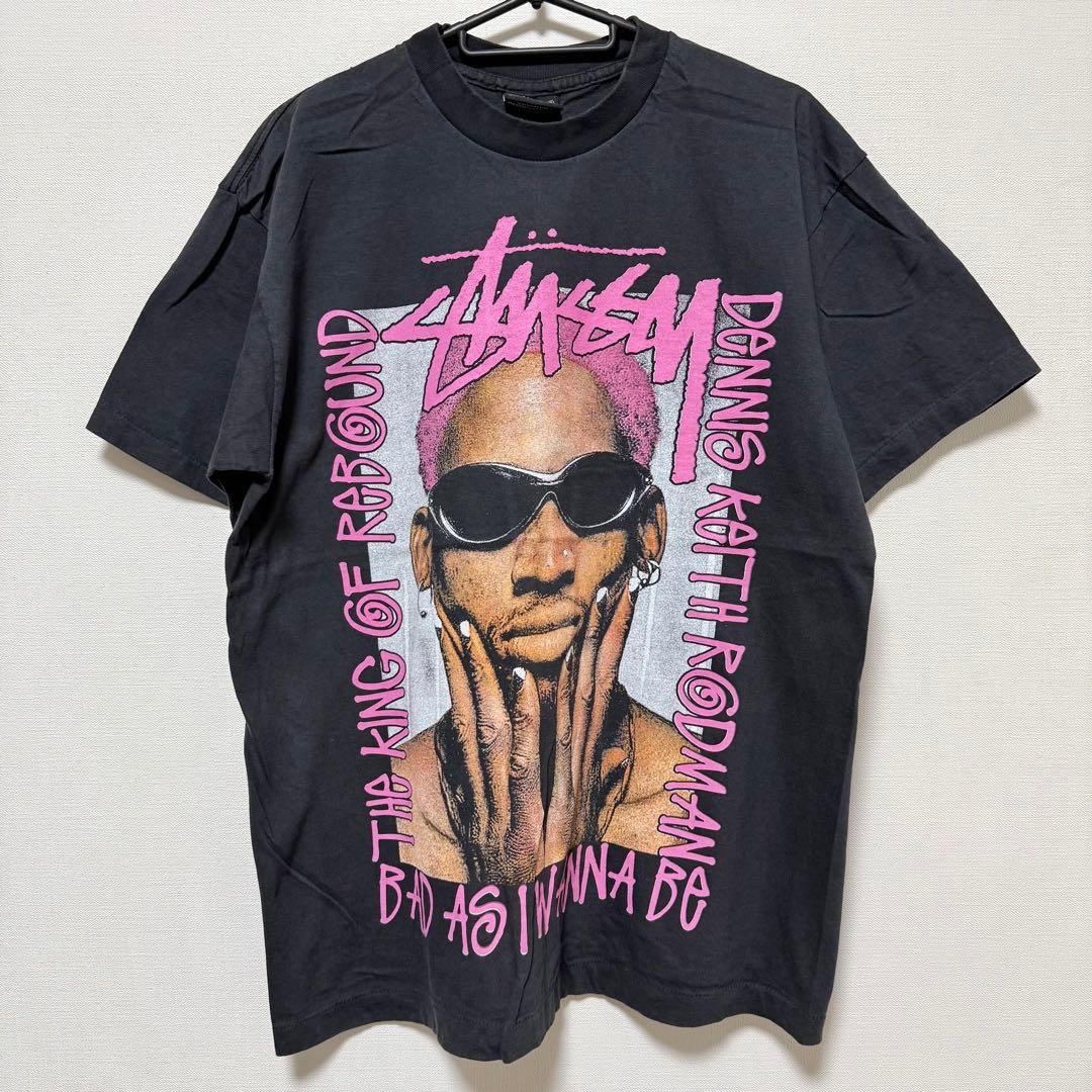 Stussy Dennis Rodman デニスロッドマン NBA Tシャツ L
