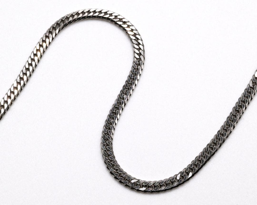 Pt850喜平ネックレス6面ダブル11g60cm造幣局検定マーク刻印入