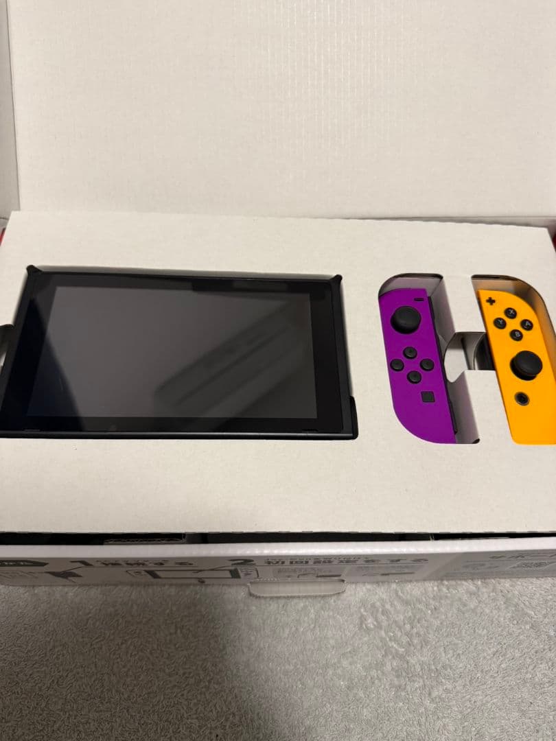 【動作確認済み】Nintendo Switch 本体 ネオンパープル/オレンジ