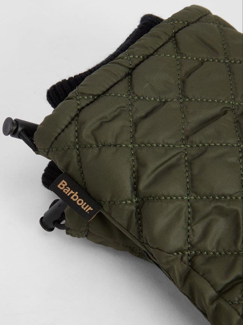☆新品☆Barbour Harker キルティング グローブ　オリーブグリーン