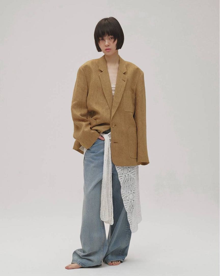 【新品未使用】Todayful Boyfriend Linen Jacket38