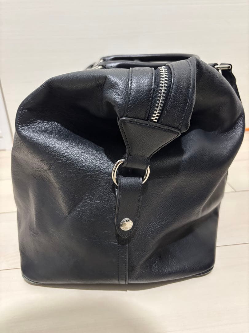 【美品】コーチ ブラック レザーボストンバッグ