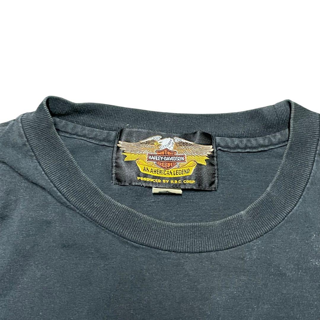 90s Harley Davidson Tシャツシングルステッチフェードハーレー