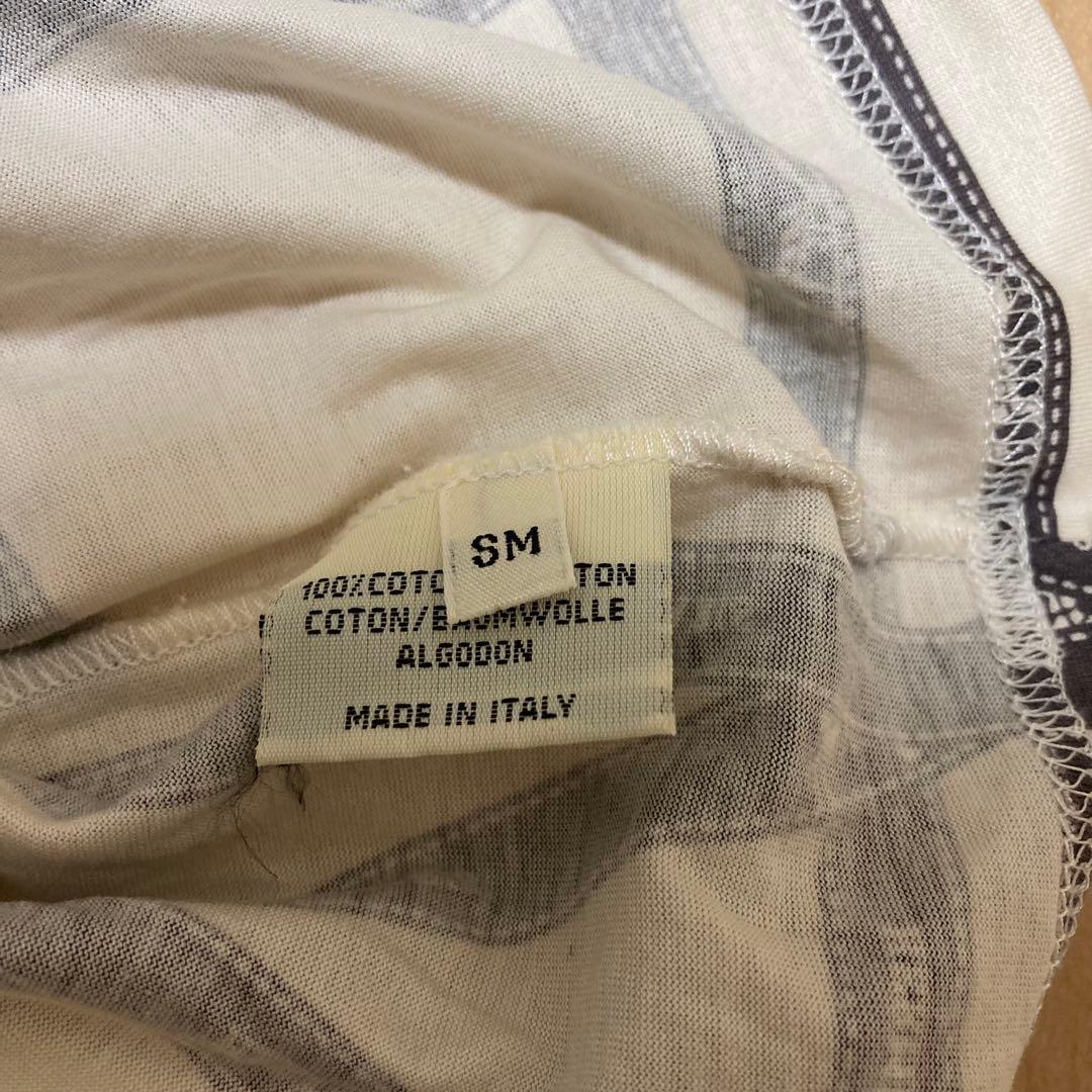 HERMES エルメス マルジェラ期 ボルデュックリボン柄 Tシャツ SM