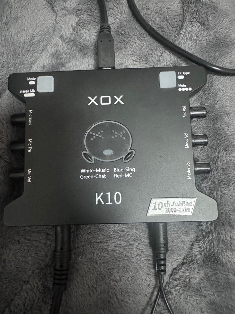 サウンドカード Soundcard XOX K10 10th とマイクAT100
