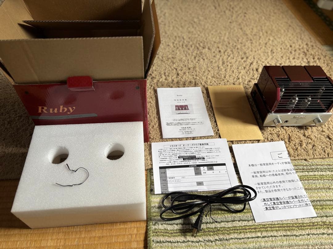 新品同様Triode（TRIODE）Ruby 真空管インテグレーテッドアンプ