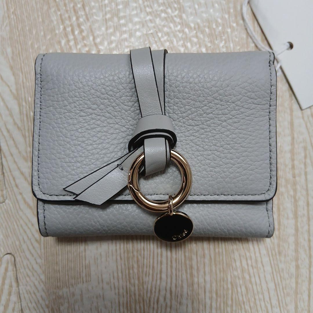 Chloé グレー 三つ折り財布