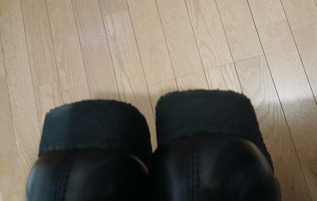 ブラックレザーモカシン 9.5 US