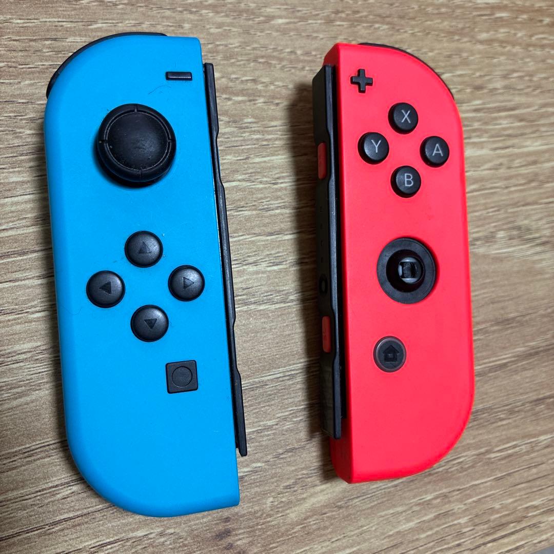 Nintendo Switch 本体 ネオンブルー・レッドジョイコン 7点セット