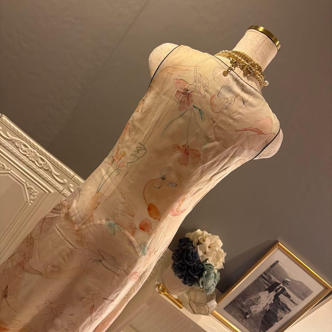 【4万円】PaulSmith アート水彩柄デザイン　ワンピース