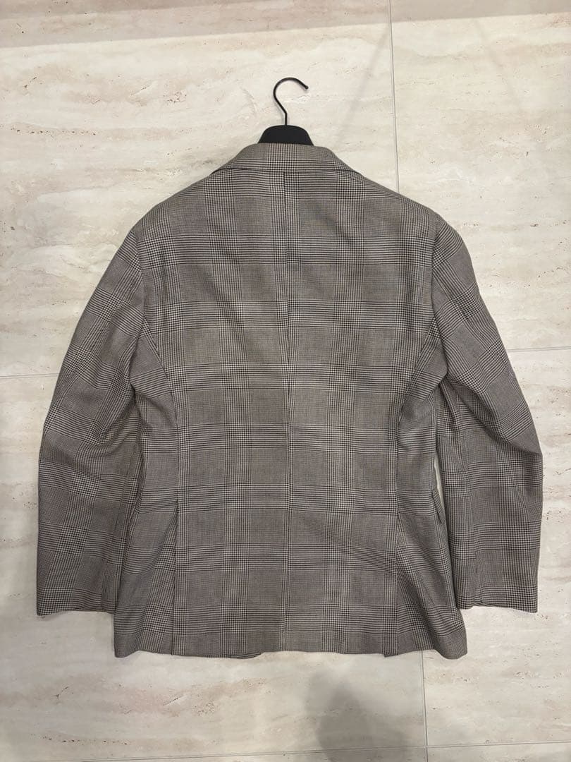 LARDINI グレンチェック3Bジャケット　セットアップ