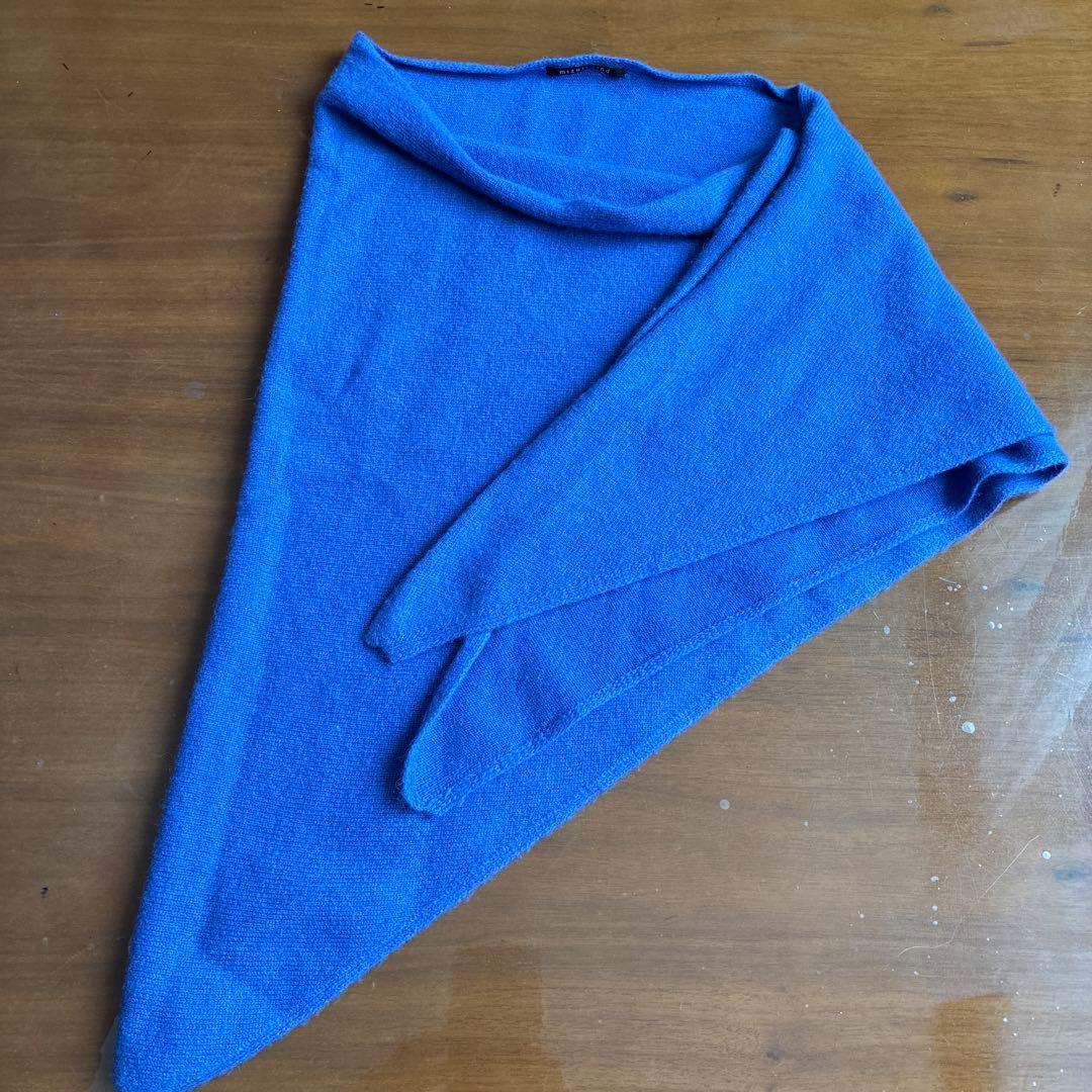 mizuiro ind 青 三角形ストール