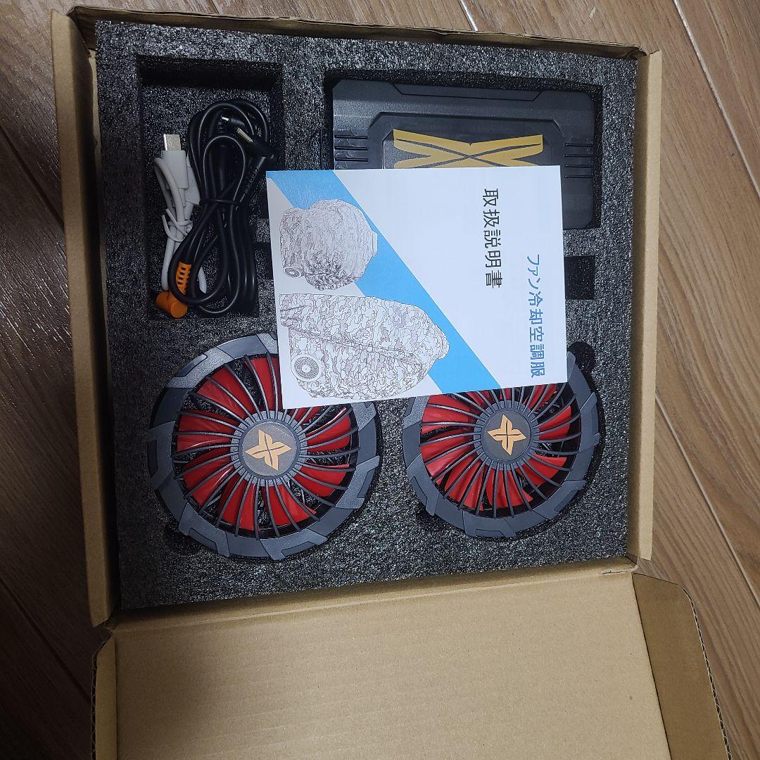 ファン バッテリ36v 20000mAhー セット 紺色.べスト : XXXL.