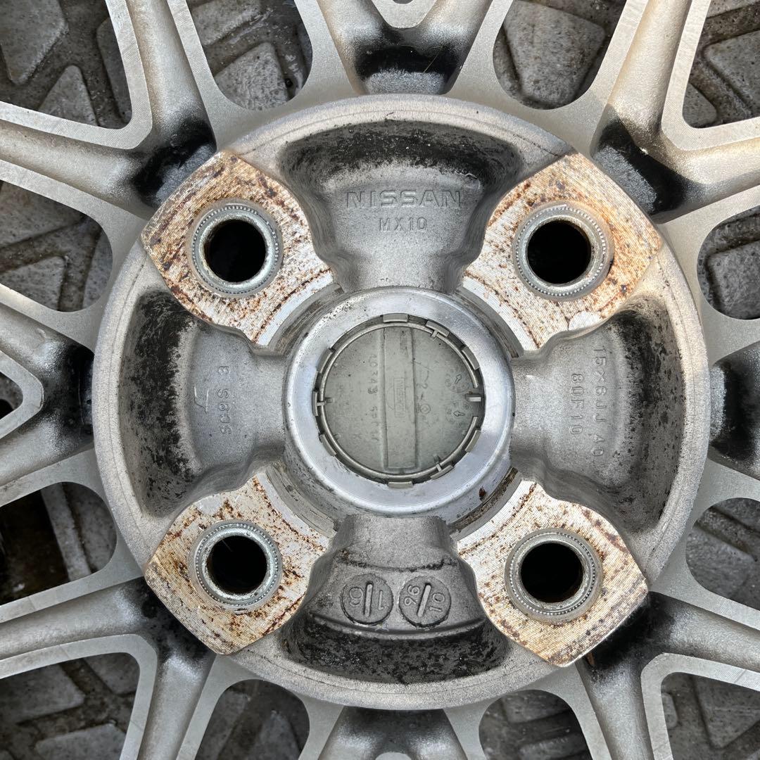 180SX後期 純正ホイール 15インチ6J 4穴 4本セット