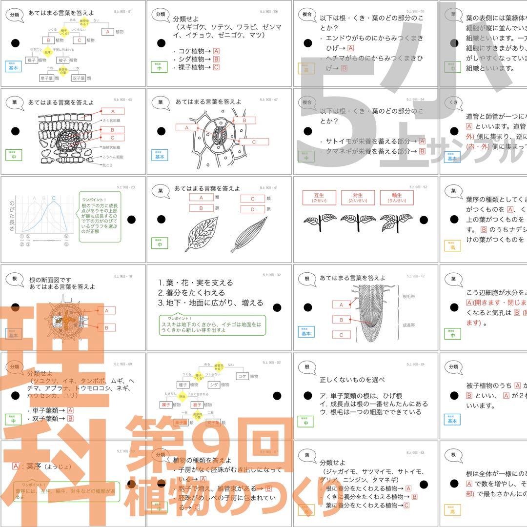 らら【5年上 社会・理科1-9回】 予習シリーズ 組み分け対策