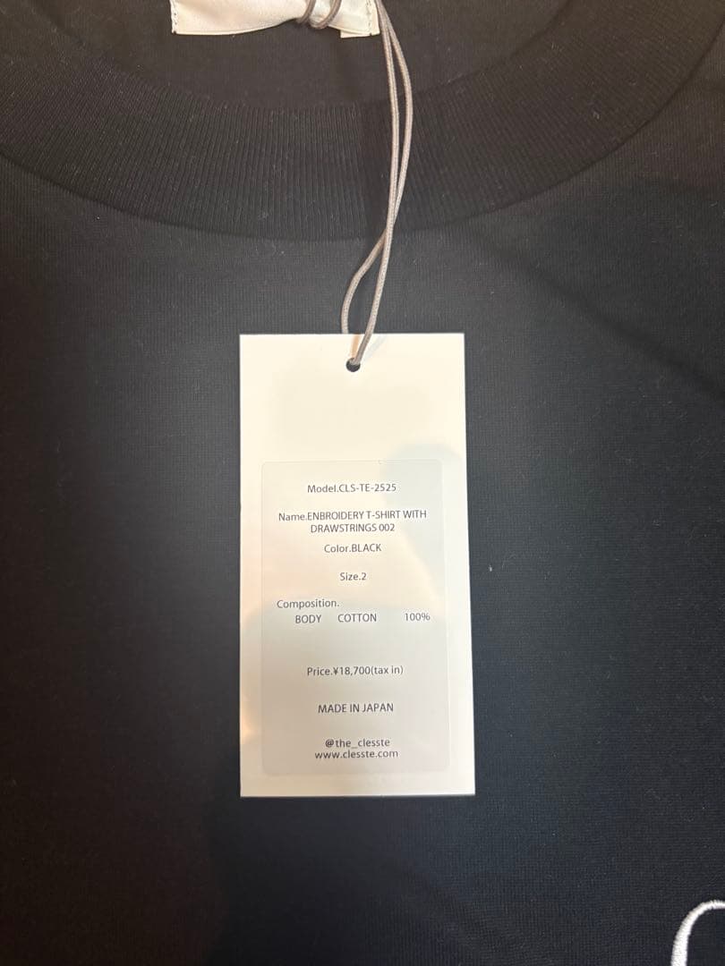 -waaa様-Clesste ENBROIDERY T-SHIRT
