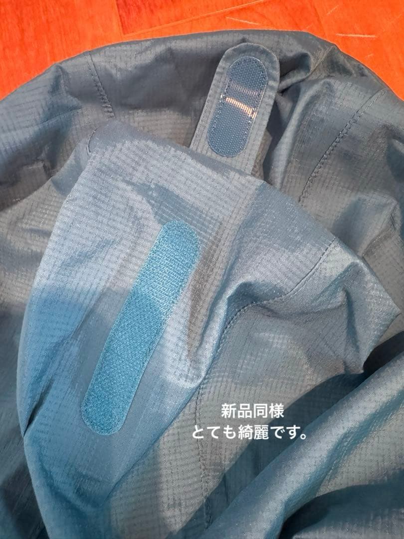 mont-bell 子ども　キッズ　レインスーツ 上下セット 130サイズ 青