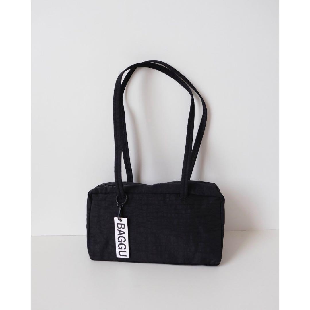 BAGGU Nylon Bowler Bag Blackショルダーナイロンバッグ