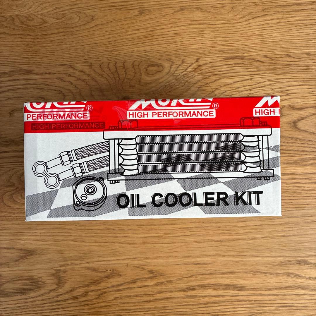 DAX125 MORIN オイルクーラーキット ピラー色ブルー/ コア色レッド