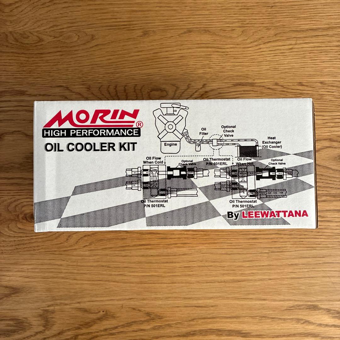 DAX125 MORIN オイルクーラーキット ピラー色ブルー/ コア色レッド