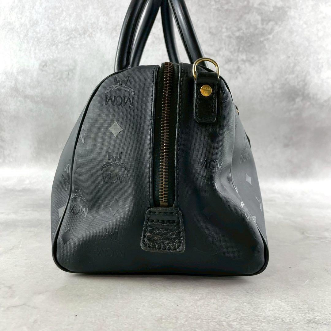 ✨美品✨MCM エムシーエム　ボストンバッグ　ヴィセトス柄　大容量　ブラック