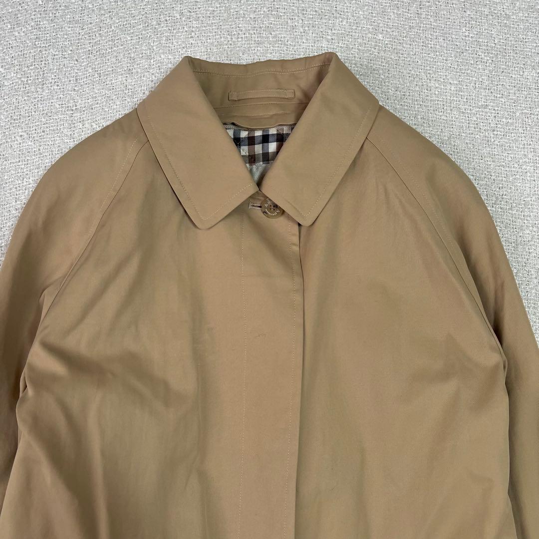 Aquascutum ステンカラーコート 中綿ライナー付 9号 ベルト欠品