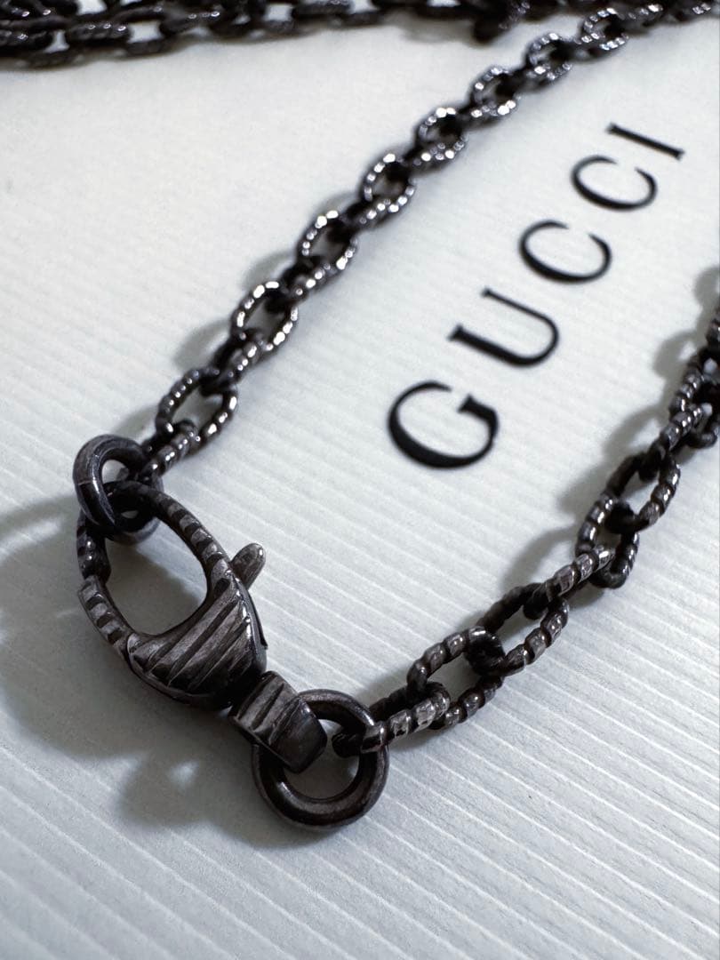 GUCCI アンティーク ブランドロゴネックレス