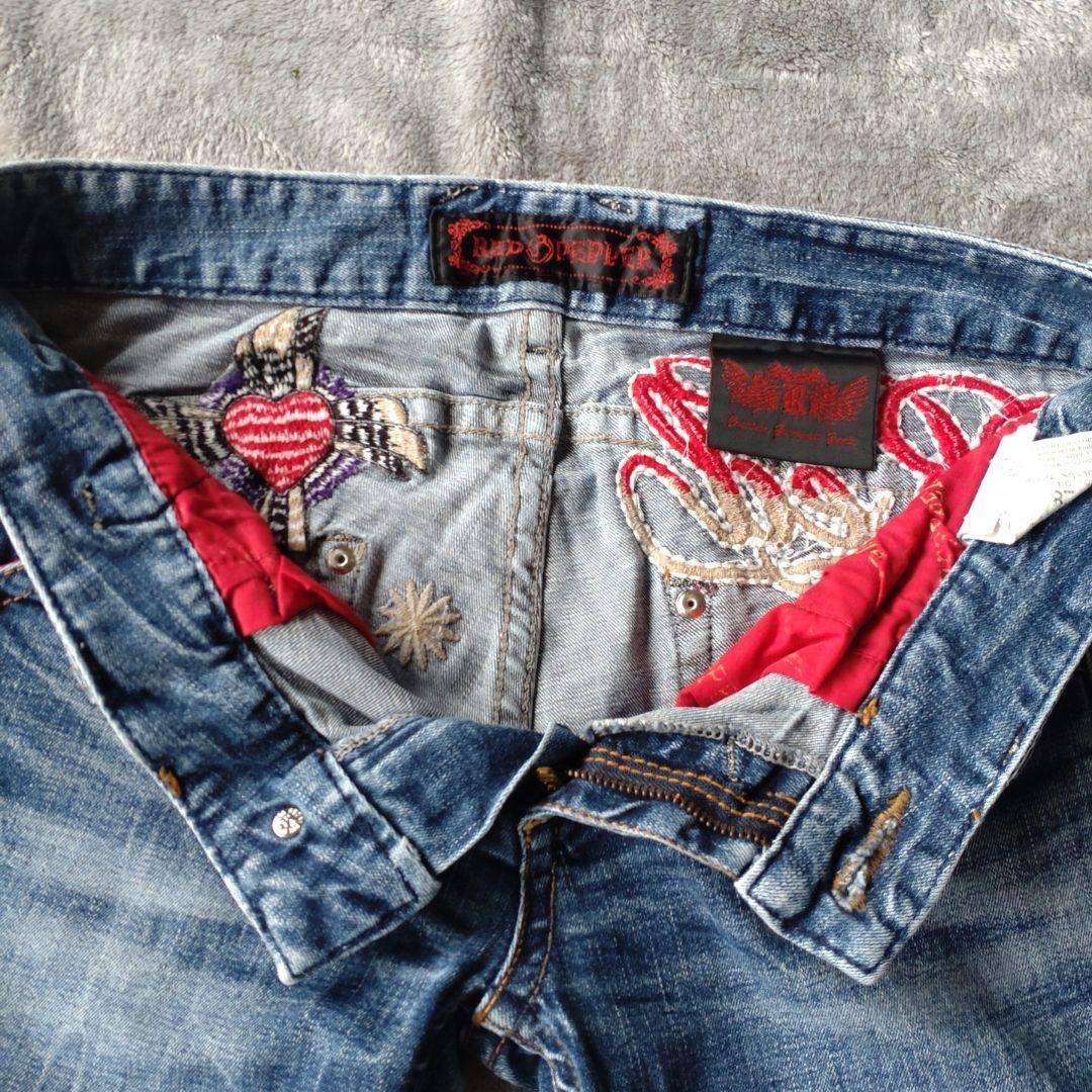 レッドペッパー エドハーディ コラボデニムハートsize28RED PEPPER