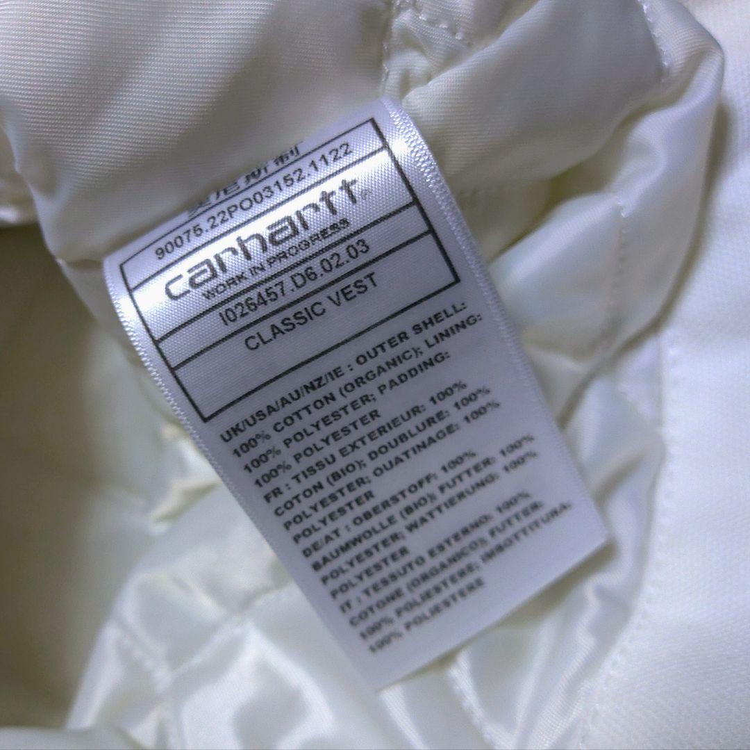 y*n様 ✨⚪Carhartt WIPダックベスト⚪白❴レア❵