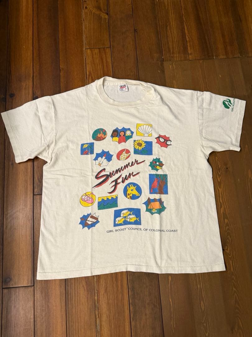 【グッドプリント】ロケット アニマル キリン ガールスカウト 90's
