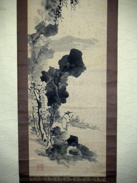 ♥掛軸　山水図　 成木 星洲 　掛け軸　骨董品
